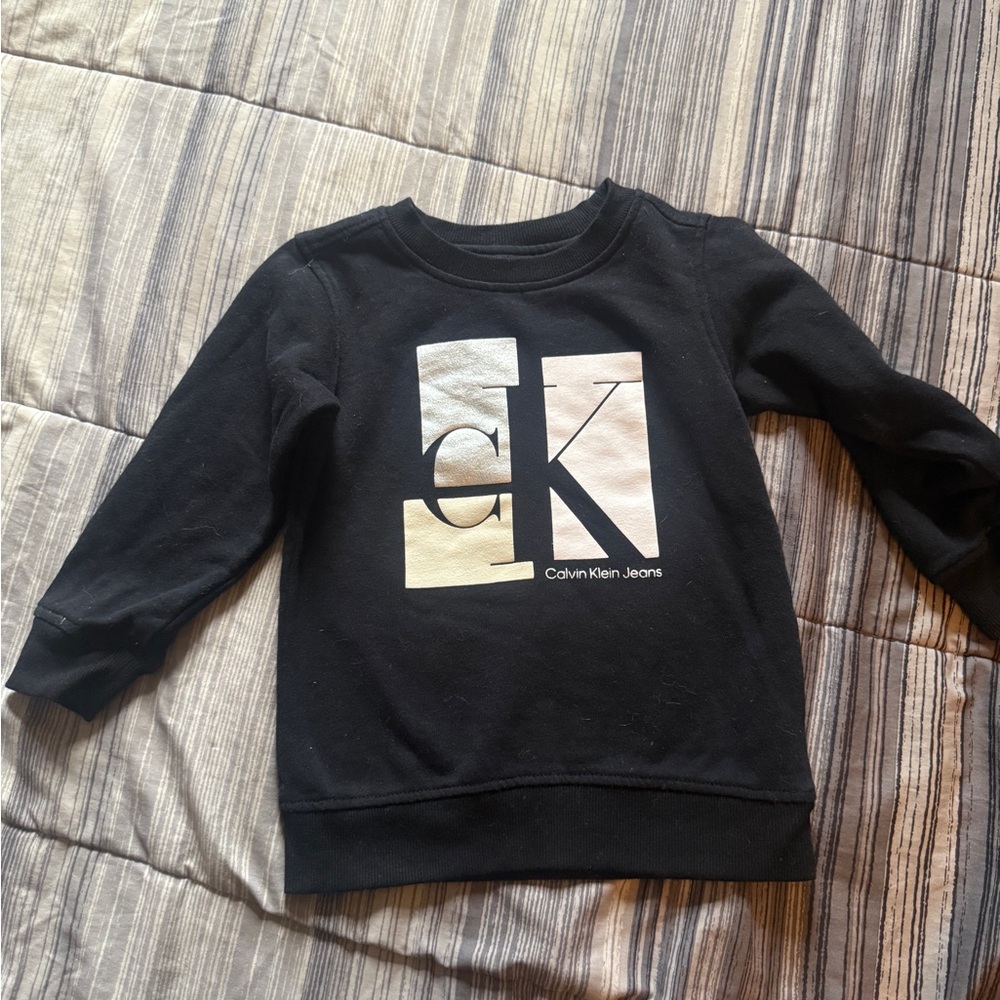 Calvin Klein Jeans Black and White Kids Sweatshirt